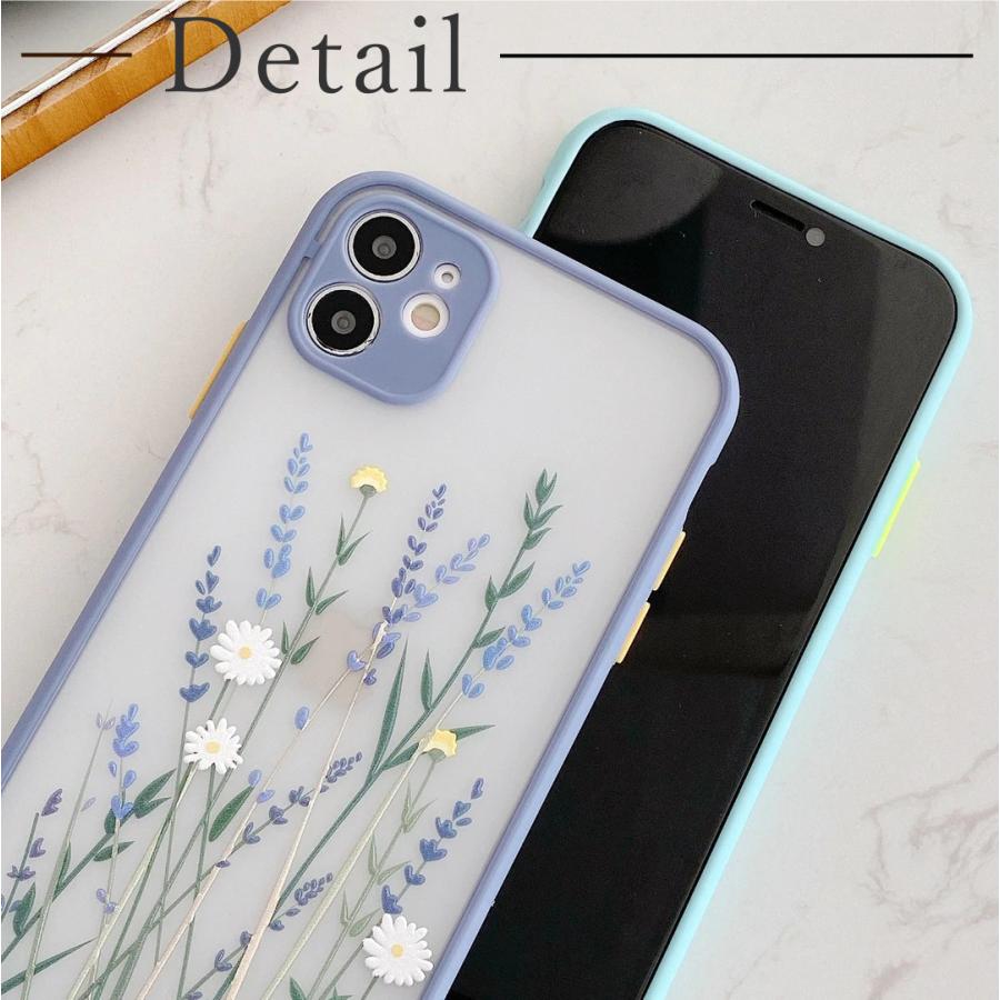 現品限り一斉値下げ 新品 Iphone12pro くま スケルトン ケース 花柄 韓国 かわいい Iphone用ケース