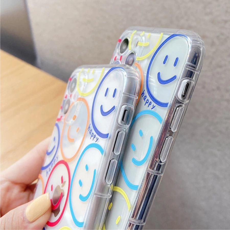 Iphone12 ケース カバー クリア スマイル 透明 韓国 おしゃれ 耐衝撃 かわいい カラフルたくさん Import 132 I12 Ts Aden 通販 Yahoo ショッピング
