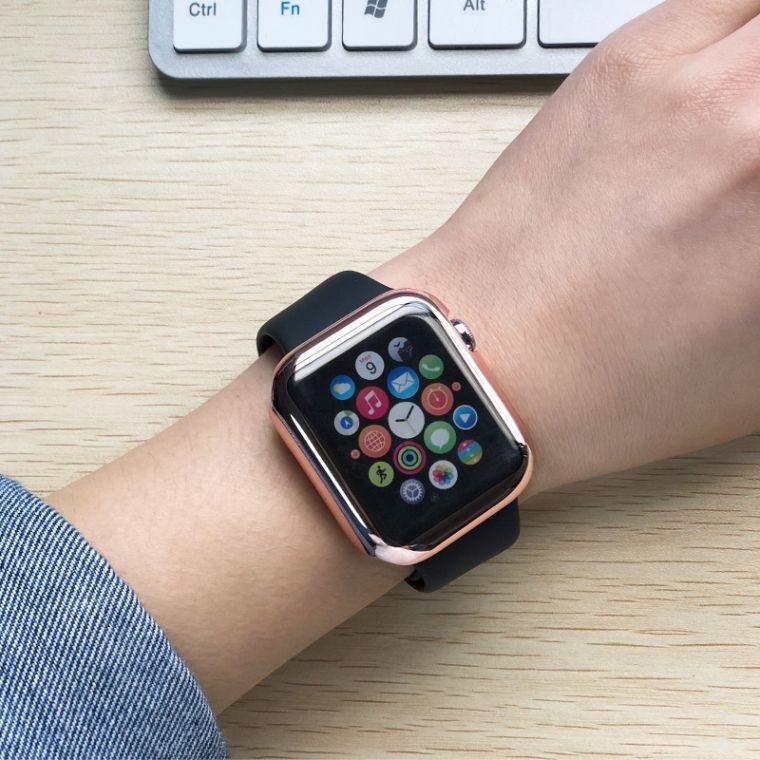 【値下げ】【新品未使用】Apple Watch 44mm／45mm用　高級ケース アップルウォッチ カバー ケース Apple Watch 45mm 44mm 40mm 38mm