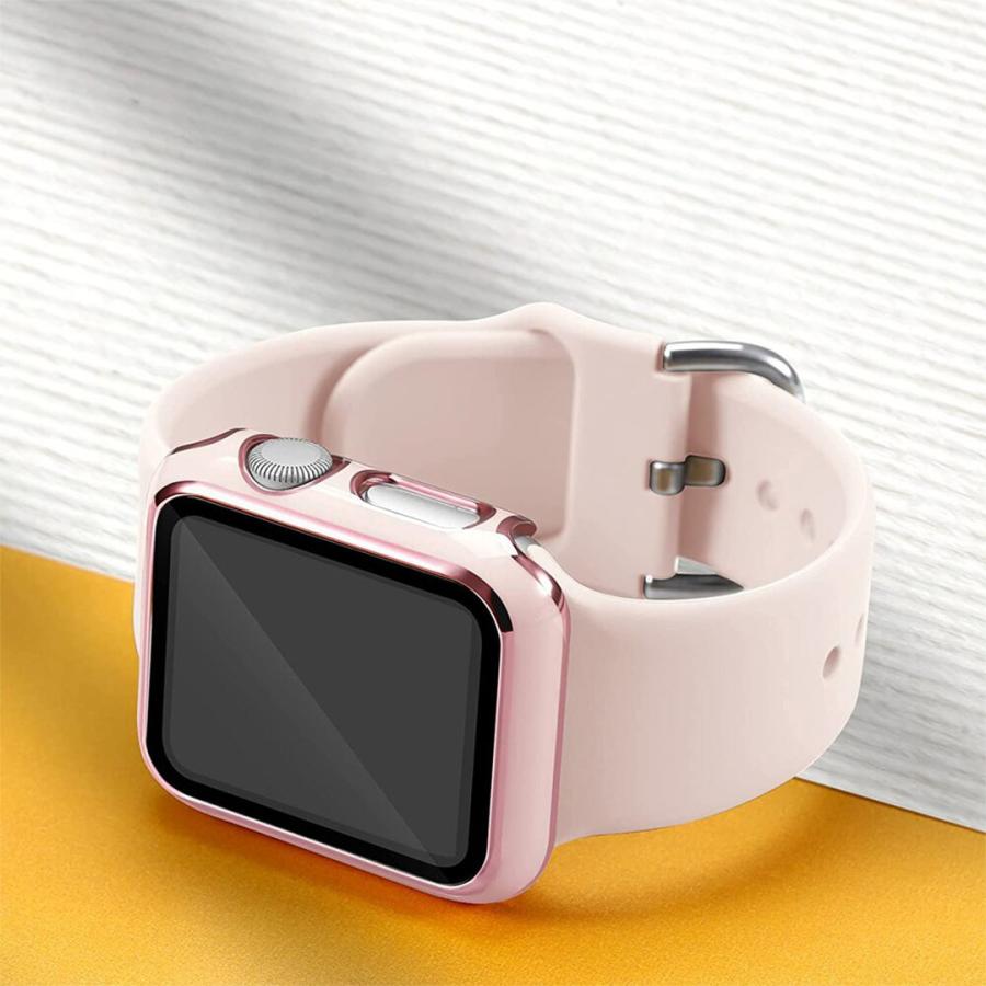 【値下げ】【新品未使用】Apple Watch 44mm／45mm用　高級ケース Apple Watch 45mm/44mm/42mm用耐衝撃ケース一体型ラグドバンド
