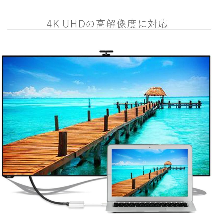 USB Type C HDMI 変換ケーブル Type C HDMI 変換アダプター 4k解像度 高画質 スマホ テレビ 接続 ケーブル UHDコンバータ Switch/MacBook/Galaxy対応｜tsaden｜06