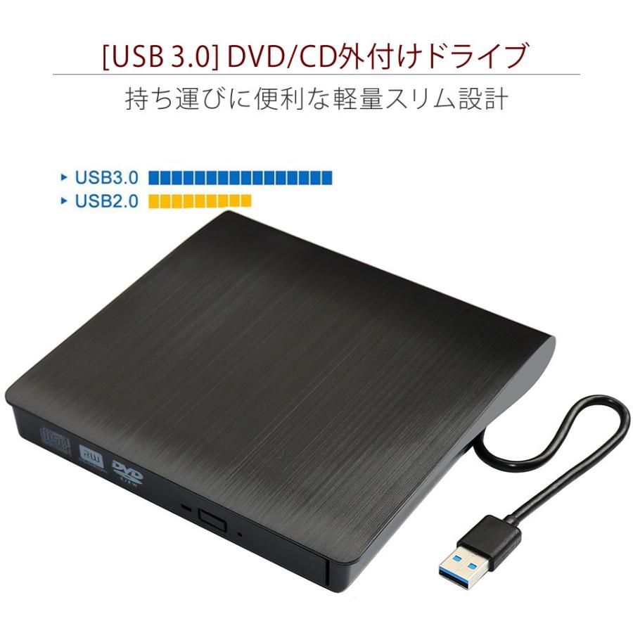 DVDドライブ 外付け Mac ケース CDドライブ USB 3.0 DVD