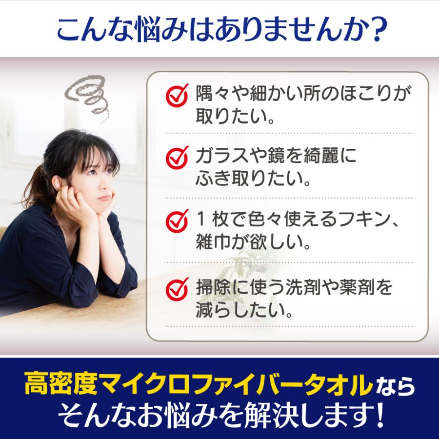 マイクロファイバークロス 中厚手 10枚セット 送料無料 ふきん 掃除タオル 雑巾 ぞうきん30×30cm |  | 01