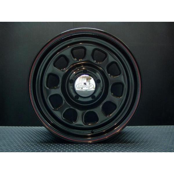 TSW DAYTONA ブラック 16X7J+35 5穴114.3 ナスカー 215/65R16C