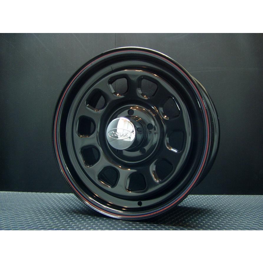 【中古美品】デイトナ16インチx7J ブラック　ハイエースシエラ等に 新品 4本価格 会社宛 送料無料 16×7J 6穴 139.7mm ET+38 SHONE SST
