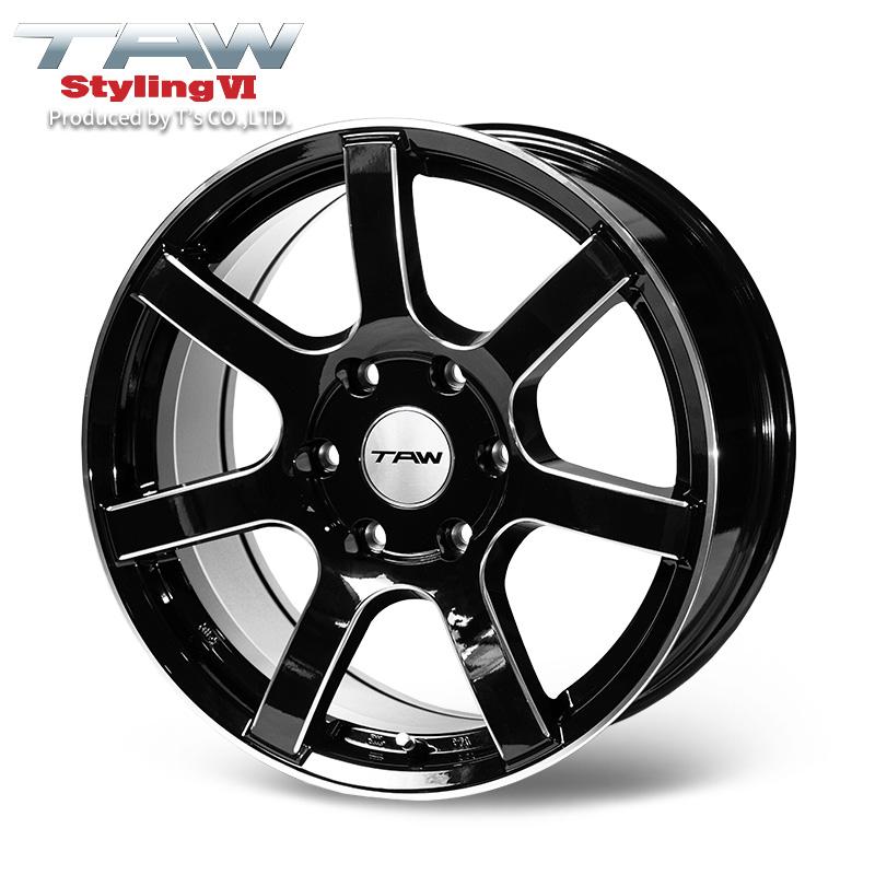 ハイエースホイール 20インチ TAW ハイエース 200系 ホイール4本セット TAW Styling6 18X8.0J +37 6H139