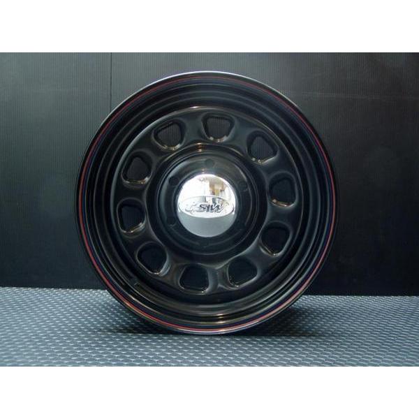 TSW DAYTONA ブラック 16X7J+35 6穴139.7 ナスカー 215/65R16C