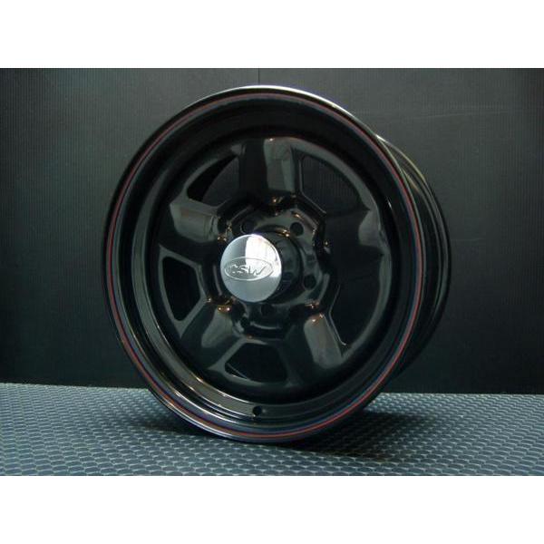 195/80R15 スチールホイールとキャップ 釘が刺さっているが空気抜け