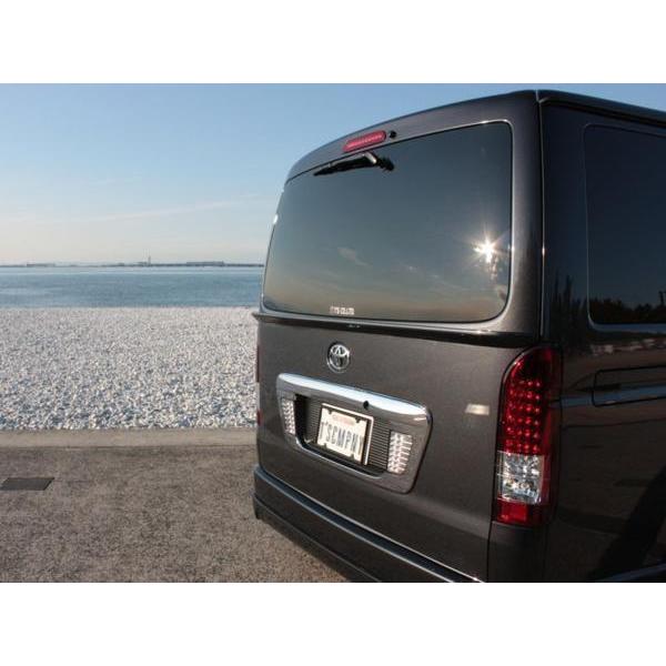 ハイエース 200系 TPDエアロ リアゲートウイング 未塗装 ナロー（S-GL 