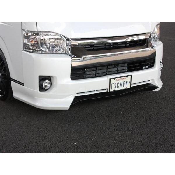 ハイエース 200系 TPDエアロ フロントスポイラー 未塗装 ワイド