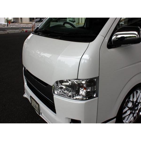 値下げ　200系　ハイエース用　ボンネット+グリル ハイエース200系パーツ新車コンプリートMONOBOX：フラット