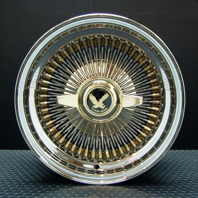 ワイヤーホイール T's WIRE 13X7J STD100SP トリプルゴールド シュア