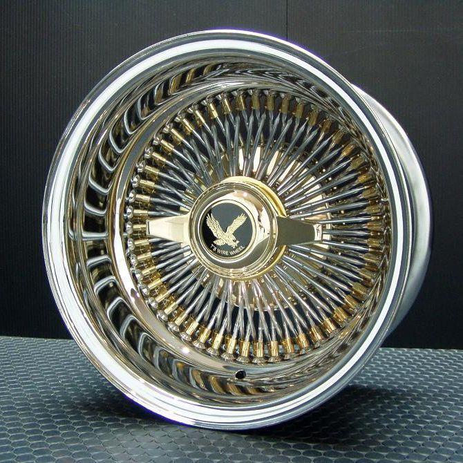 ワイヤーホイール T's WIRE 13X7J REV100SP トリプルゴールド シュア
