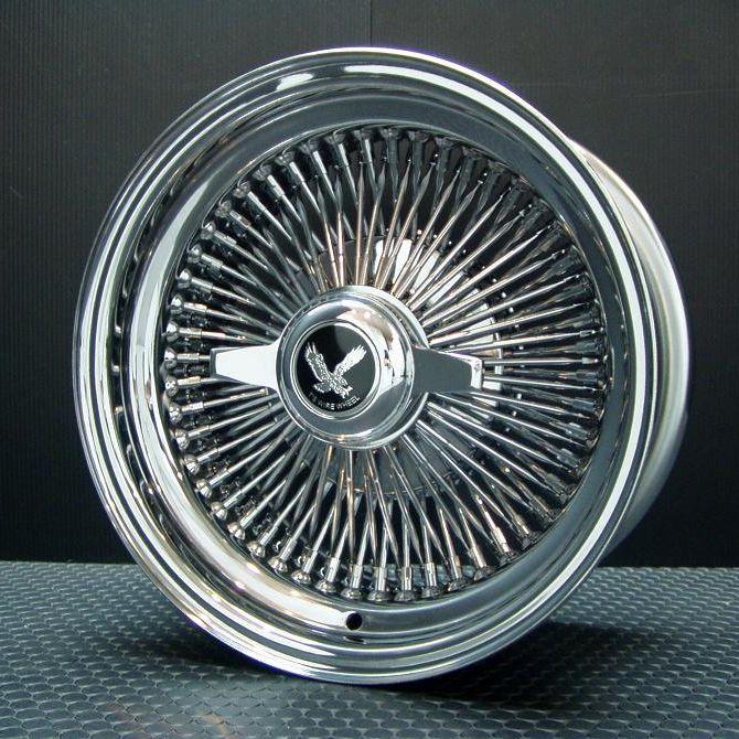 ワイヤーホイール T's WIRE 14X7J STD100SP オールクローム4本セット　（ローライダー USDM アコード シビック ハイラックス）｜tscoltd2007s｜03