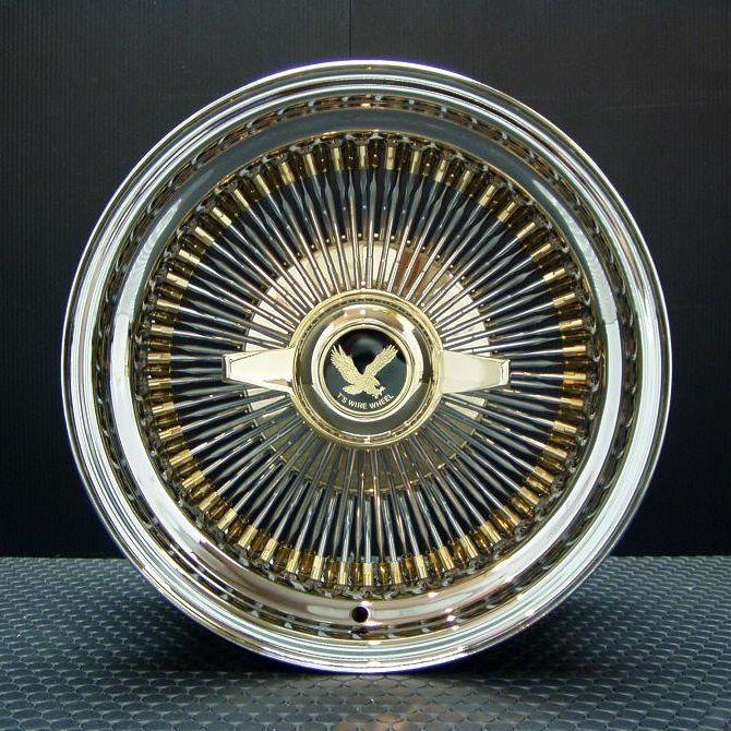 ワイヤーホイール T's WIRE 14X7J STD100SP トリプルゴールド4本 ワイヤーホイール T's WIRE 14X7J STD100SP トリプルゴールド4本