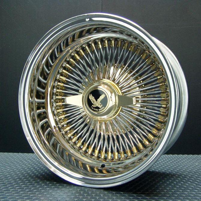 ワイヤーホイール T's WIRE 14X7J REV100SP トリプルゴールド4本 ワイヤーホイール T's WIRE 14X7J REV100SP トリプルゴールド4本