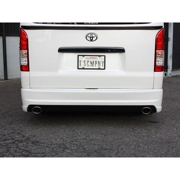 200系ハイエース ナロー リアエアロバンパー塗装済 2本出し ＜S-GL/DX