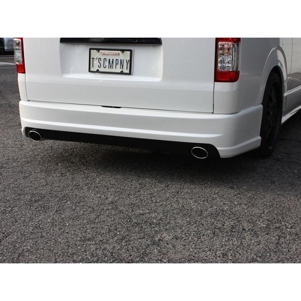 200系ハイエース ナロー リアエアロバンパー塗装済 2本出し ＜S-GL/DX