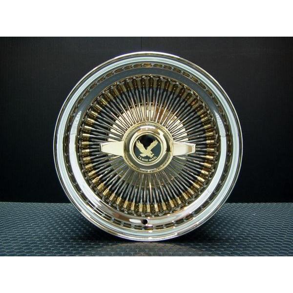 ワイヤーホイール T's WIRE 13X7J STD100SP トリプルゴールド4本セット