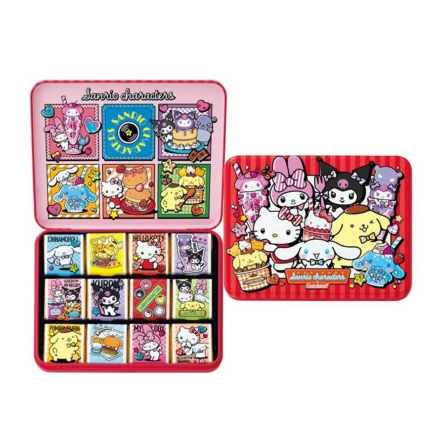 ゴンチャロフ　サンリオ　バレンタイン　チョコ　バースデー　缶　クリアファイル バレンタイン】サンリオキャラクターズのバースデー缶がカワイイ