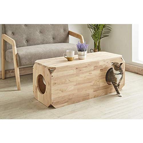 コージーデコ ペットも遊べるベンチL cat-hus ナチュラルシグネチャー 中 4514014002241 中