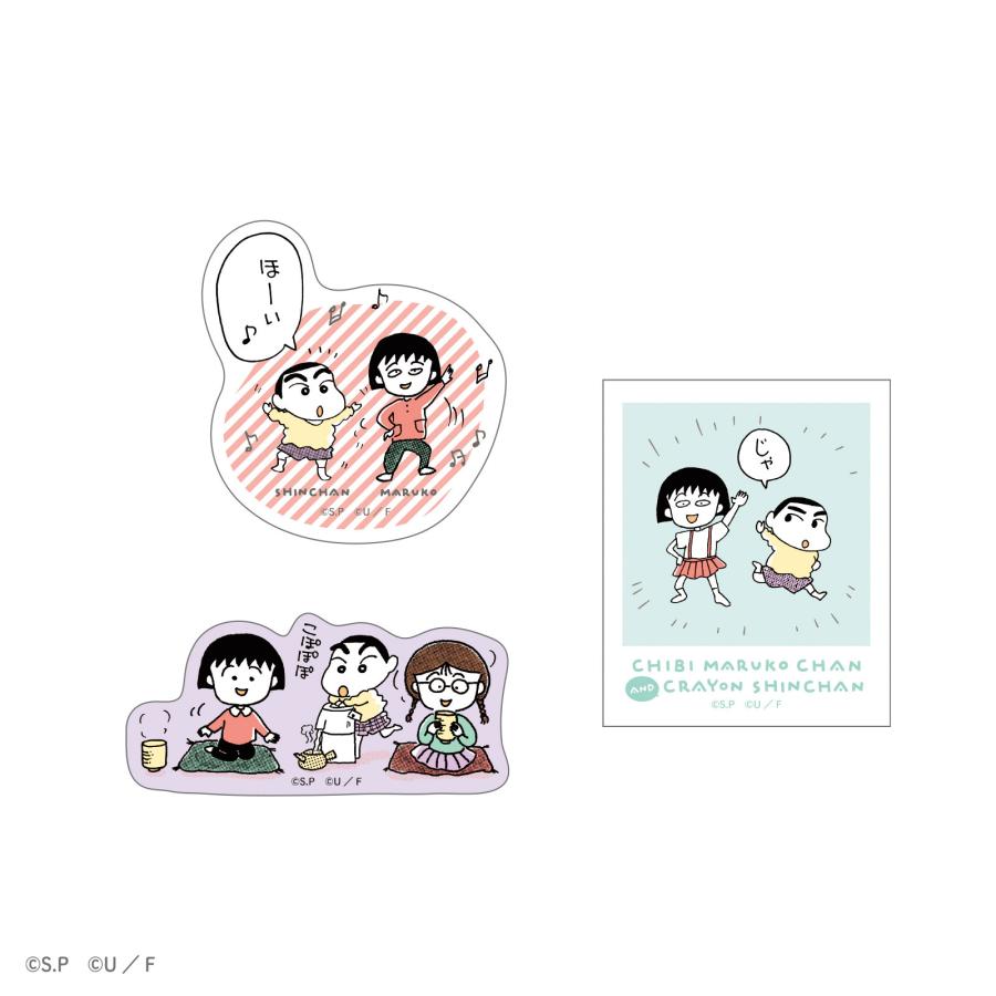 ちびまる子ちゃん クレヨンしんちゃん グッズ ステッカー ティーズ