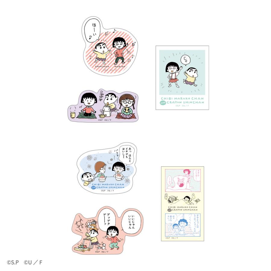 T'S FACTORY ちびまる子ちゃん クレヨンしんちゃん グッズ ステッカー