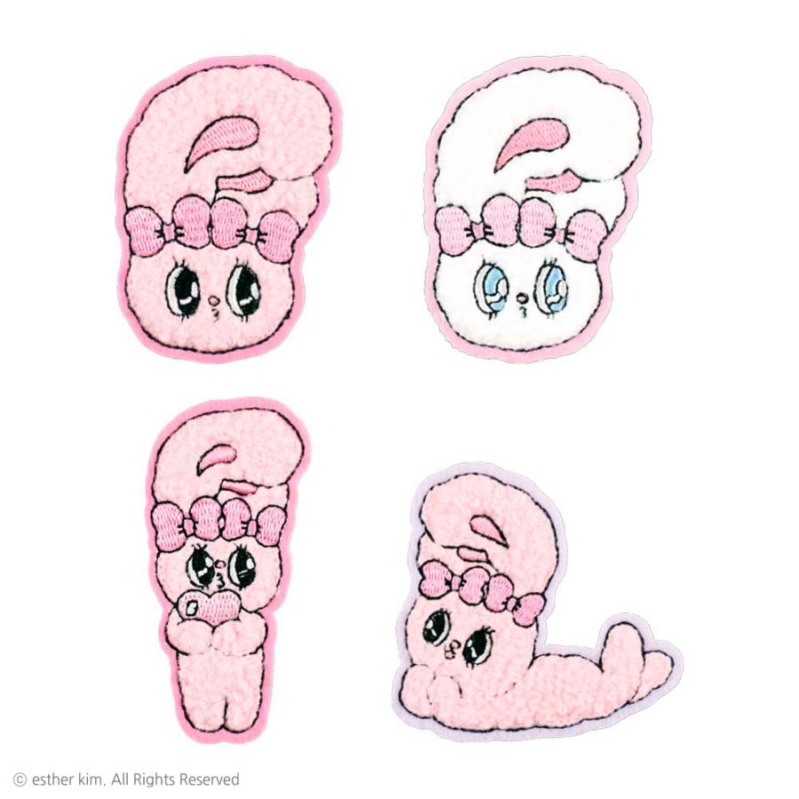 エスターバニー モコモコ刺繍ステッカー ティーズファクトリー