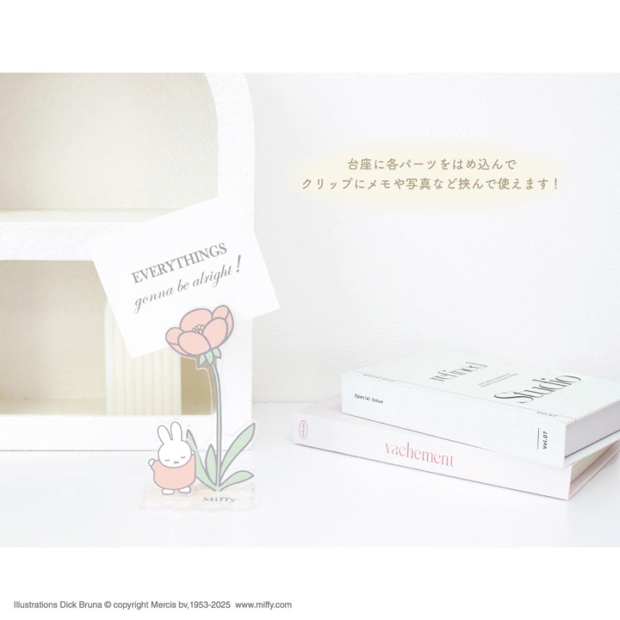 ミッフィー　フラワーアクリルクリップ　ティーズファクトリー　