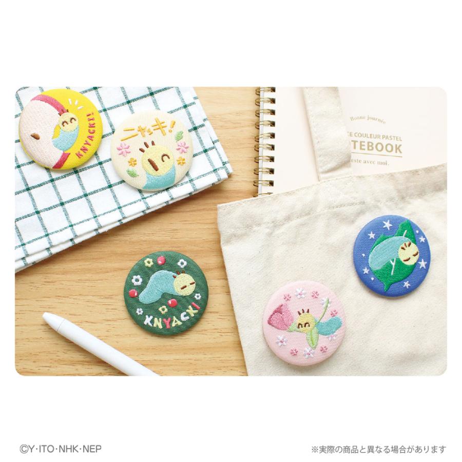 ニャッキ！ グッズ 缶バッジ ティーズファクトリー シークレット刺繍缶