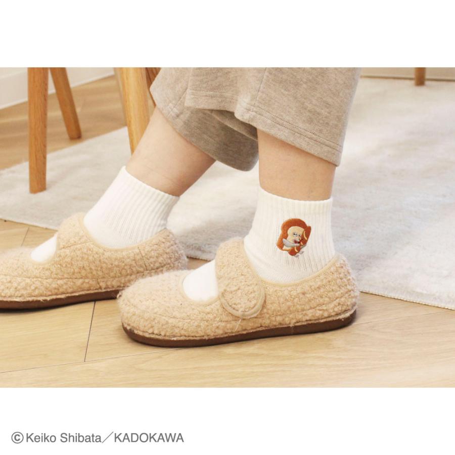パンどろぼう グッズ 靴下 ティーズファクトリー 刺繍ソックス 22cm