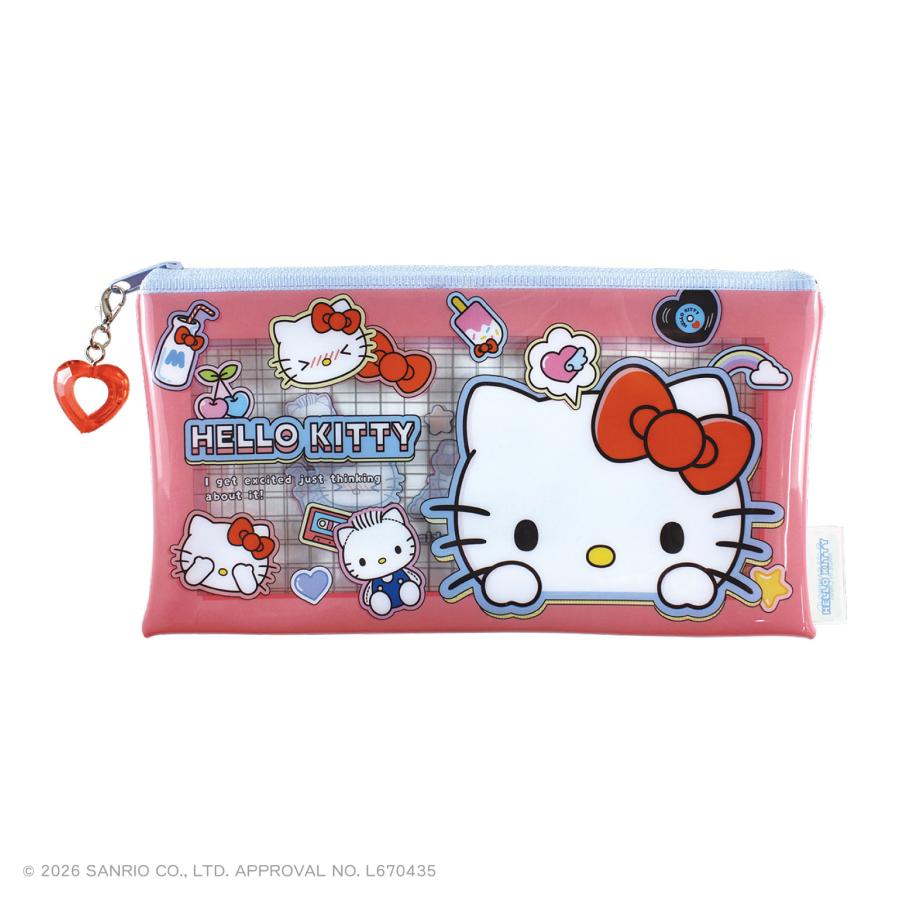 2月下旬入荷 予約 サンリオ ポーチ グッズ ポッピングクリアポーチ