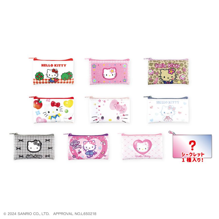 単品>ハローキティ シークレットフラットミニポーチ ティーズ 単品>ハローキティ シークレットフラットミニポーチ ティーズ