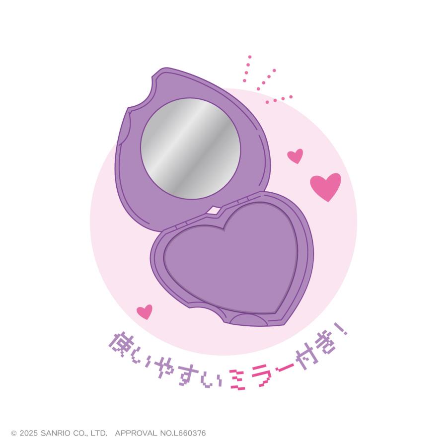 サンリオキャラクターズ-Y2Kシリーズ- ハート型ミラーコーム