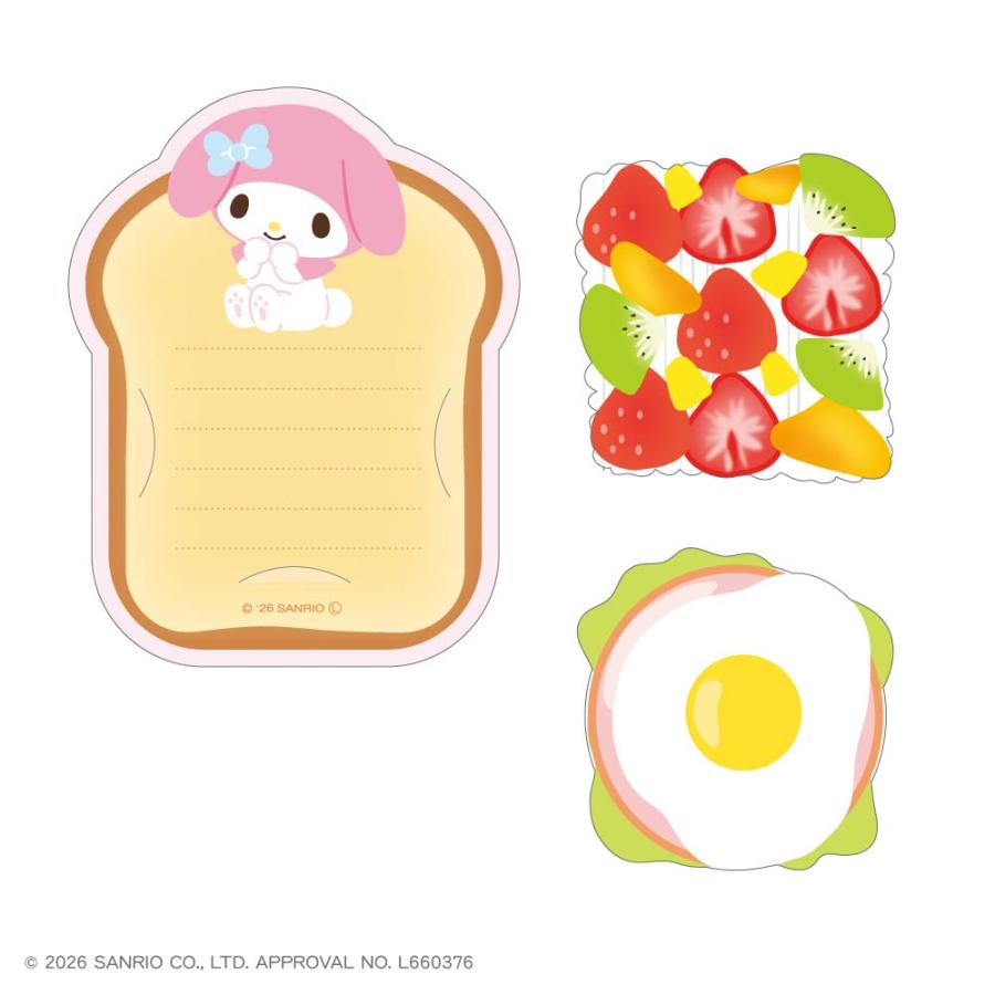 予約】サンリオキャラクターズ 隠せるメッセージメモ ティーズ