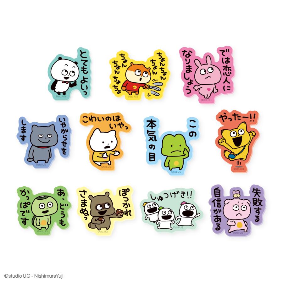 BOX〉スタジオUG トレーディングアクリルステッカー ティーズ