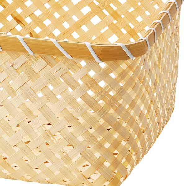 ちどり産業 『竹』四角タイプバスケット「36×26×16cm」 04-22 ちどり産業 『竹』四角タイプバスケット「36×26×16cm」 04-22