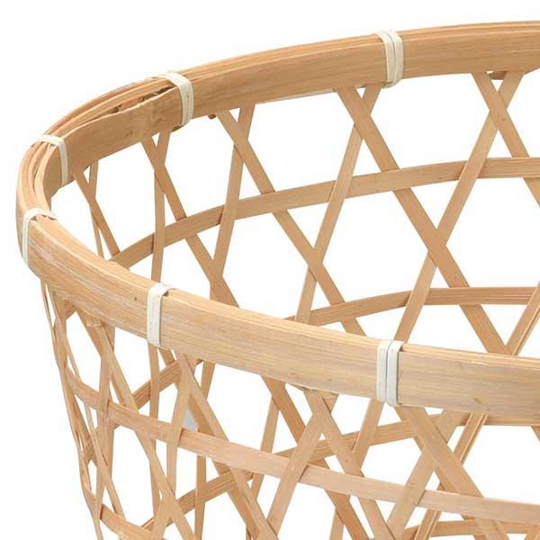 24個セット＞『竹』丸タイプバスケット「38×32cm」 mts-08-98 竹編み