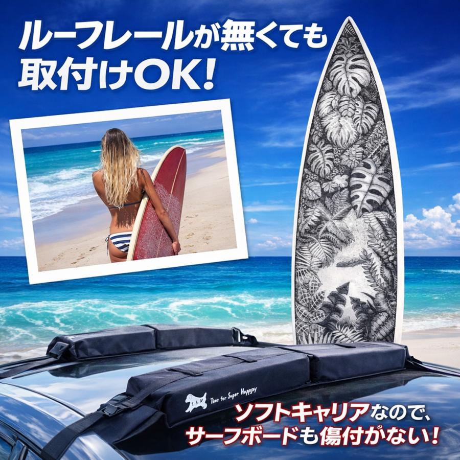 ルーフトップキャリア T.S.H】T.S.H 車 ルーフトップ ソフト キャリア 60kg レール不要 全