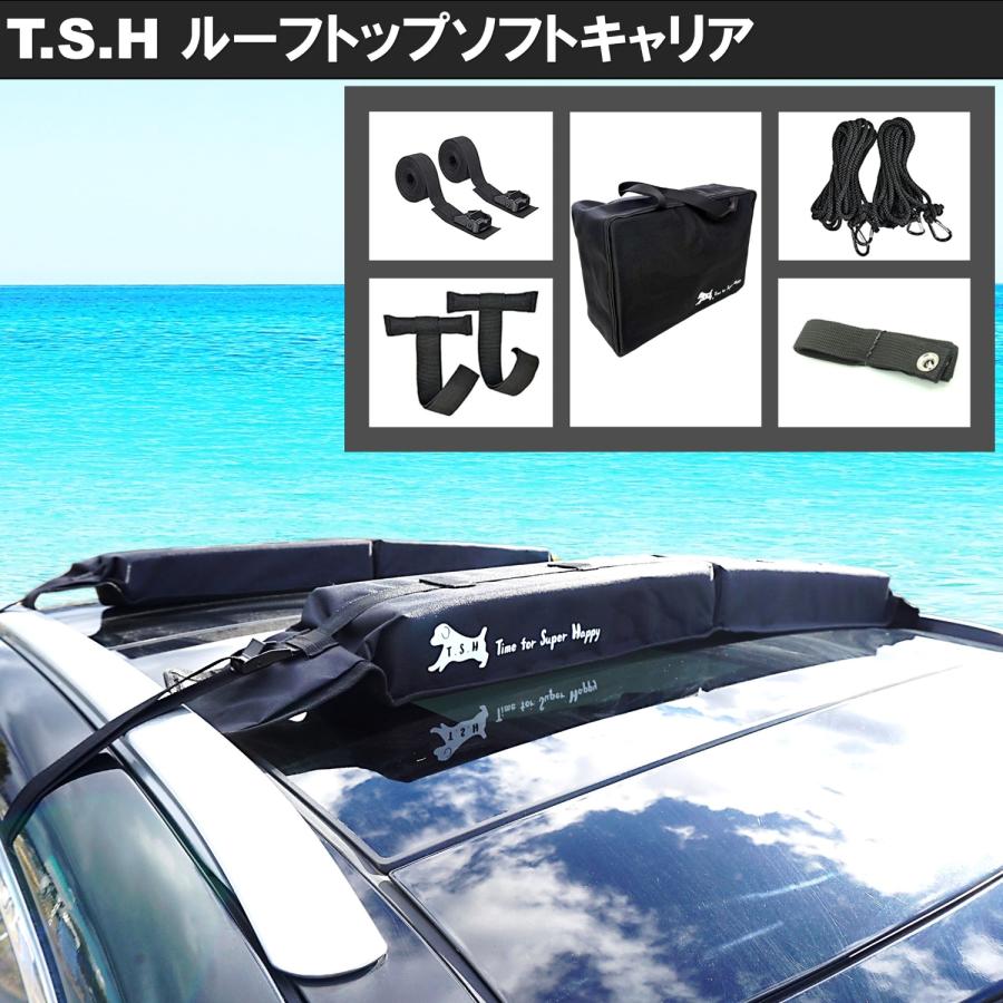 T.S.H】T.S.H 車 ルーフトップ ソフト キャリア 60kg レール不要 全