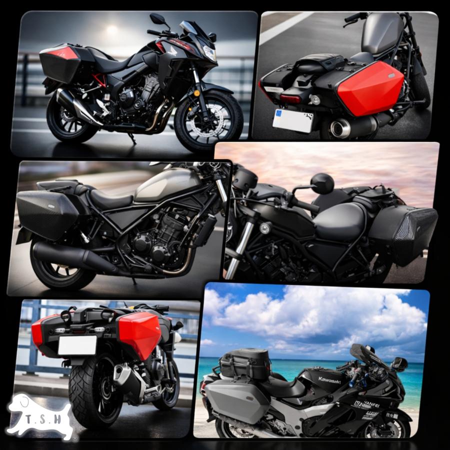 T.S.H バイク用サイドバッグ 左右セット Motocentric モトセントリック