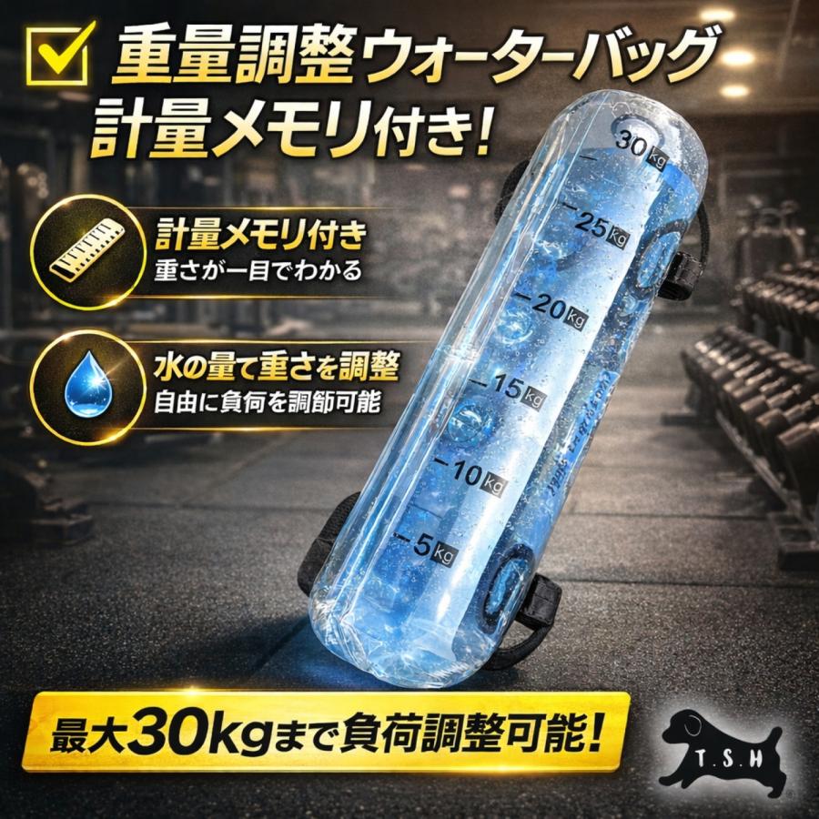 T.S.H】 ウォータートレーニングバッグ 【5kg】 専用フットポンプ