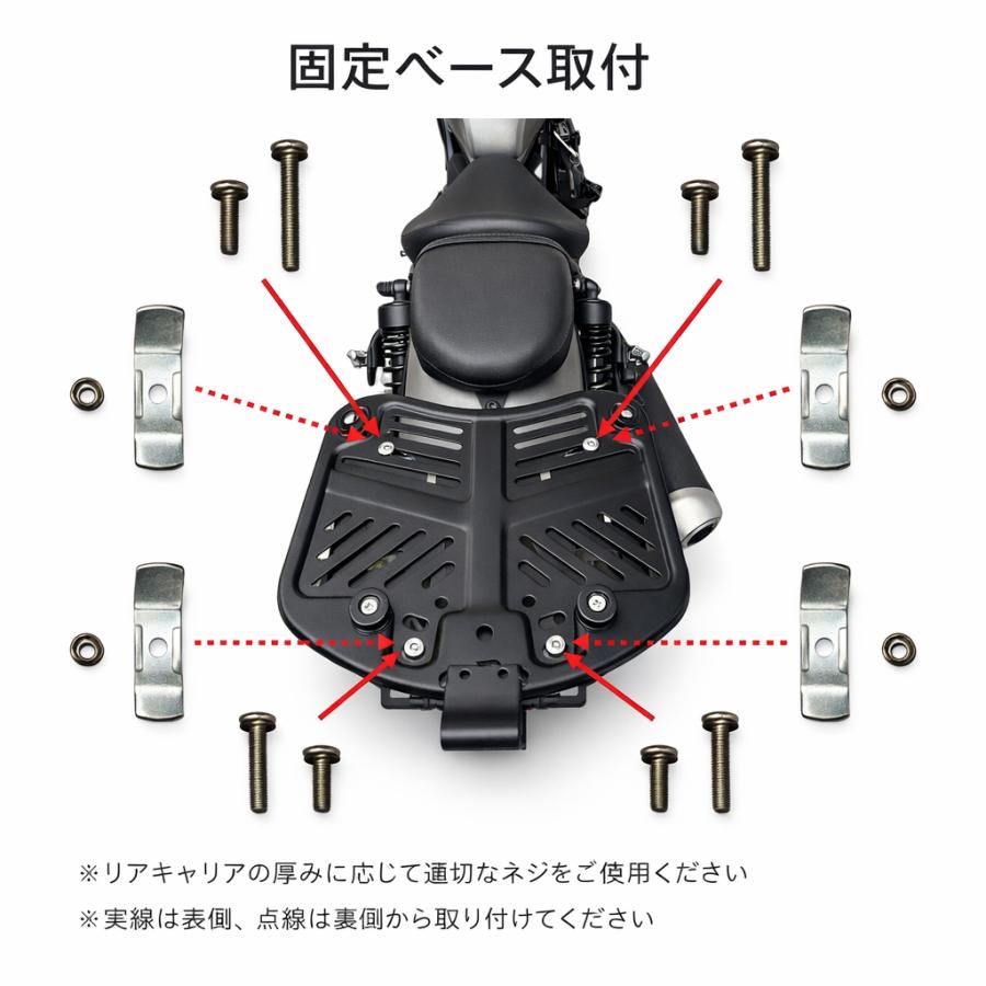 T.S.H】 バイク リアボックス 45L トップケース パニアケース 大容量