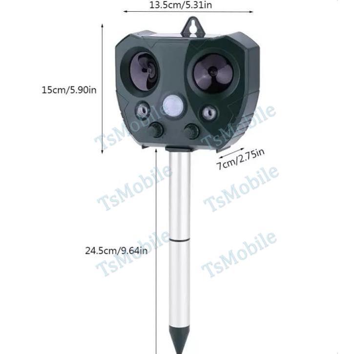 猫よけ 2台セット 超音波動物撃退 光 動物避け 動物糞尿対策 害獣 庭