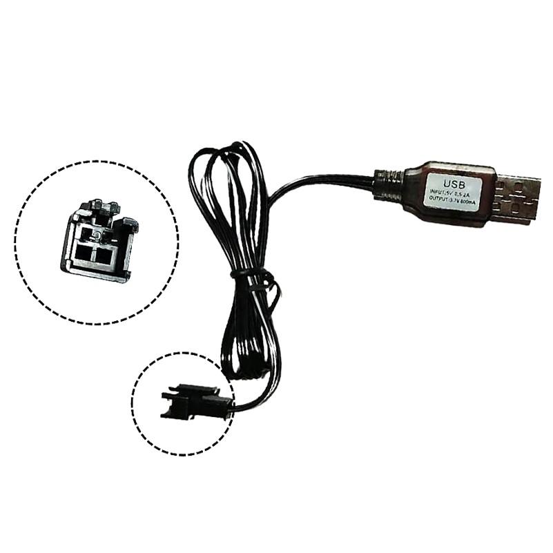 大容量 ラジコン用 充電バッテリー 3.7V 1200mAh と 専用USB充電