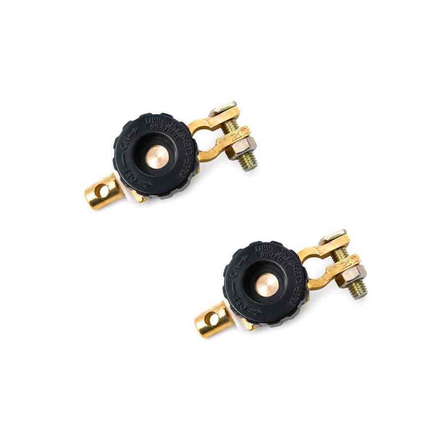 バッテリーカットターミナル 2個セット B端子用 10mm バッテリースイッチ カットオフ 漏電 放電 バッテリー上がり防止 車 |  | 05