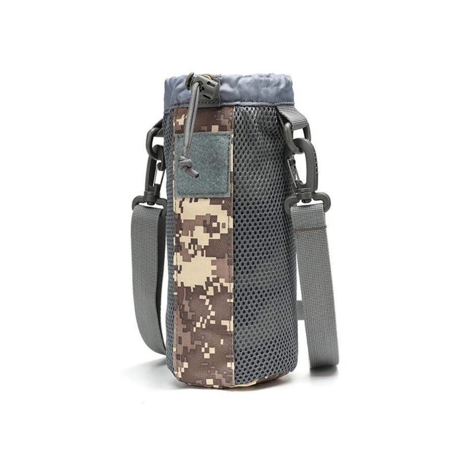 水筒カバー ボトルホルダー 防水 大容量 1.5L 1.5リットル ショルダー 斜めがけ 軽量 落下防止 スポーツ 小学生 子供 登山 遠足 アウトドア ジム おしゃれ 迷彩 |  | 03