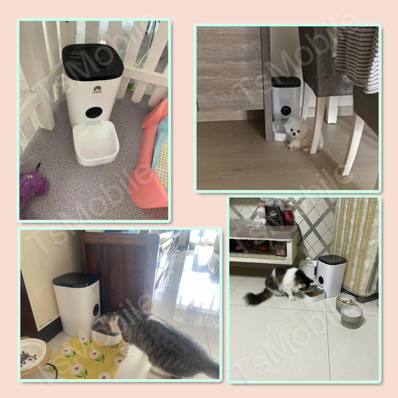 [カメラ付]自動給餌器 猫 中小型犬用 4L 大容量 自動給餌器 カメラ付 4L大容量 猫 犬 用 ペットカメラ付 ペット