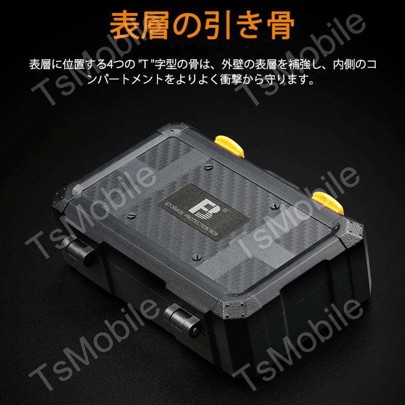 メモリカード収納ケース カメラバッテリー2個 TF9枚 SDカード5枚 CF