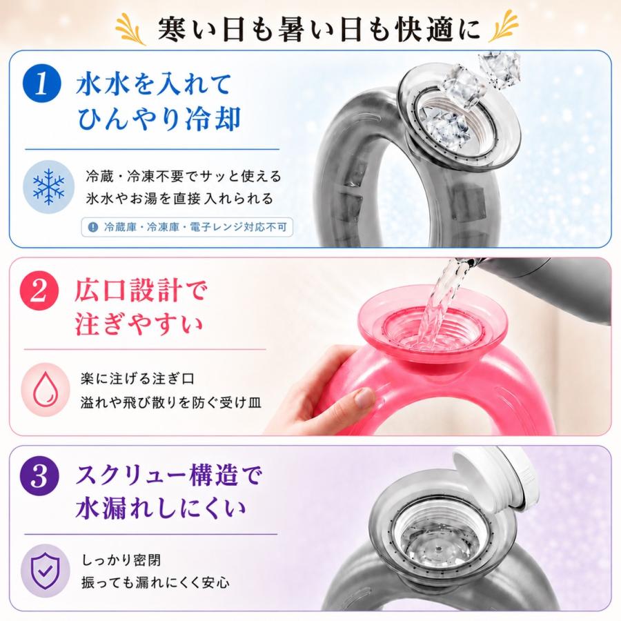 冷却 温熱 リング 首掛け 湯たんぽ ネックウォーマー アイス ネック